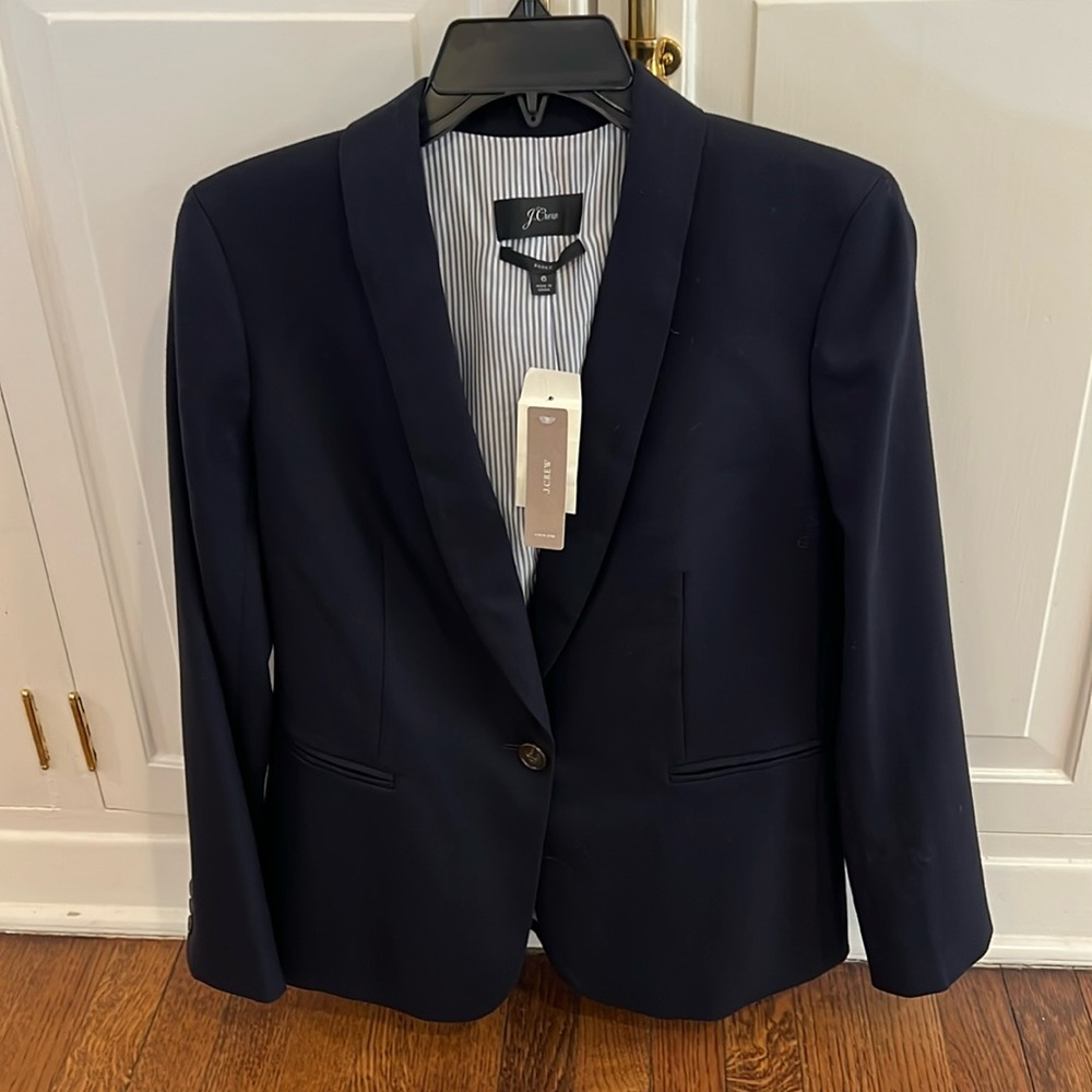 NWT J. Crew Parke Navy Wool Blazer